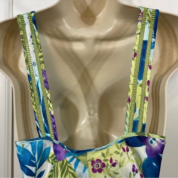 Y2K Vintage Floral Slip Dress Chemise - Picture 6 of 8